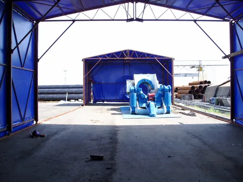 Раздвижной быстровозводимый тентовый ангар для ОАО «МРТС» — фото 4