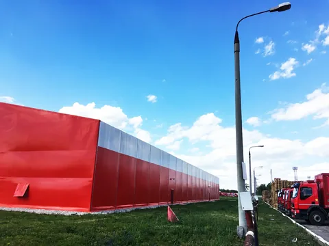 Тентовый ангар 25 х 80 х 6 м под склад холодного типа — фото 4