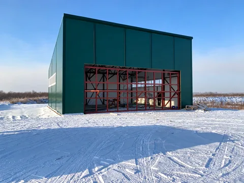 Ангар для вертолета из быстровозводимых ЛМК и сэндвич-панелей 14 х 15 х 5 м — фото 5